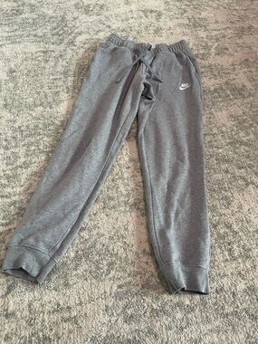 Nike Kids Grey Jogger Sweatpants with Drawstring